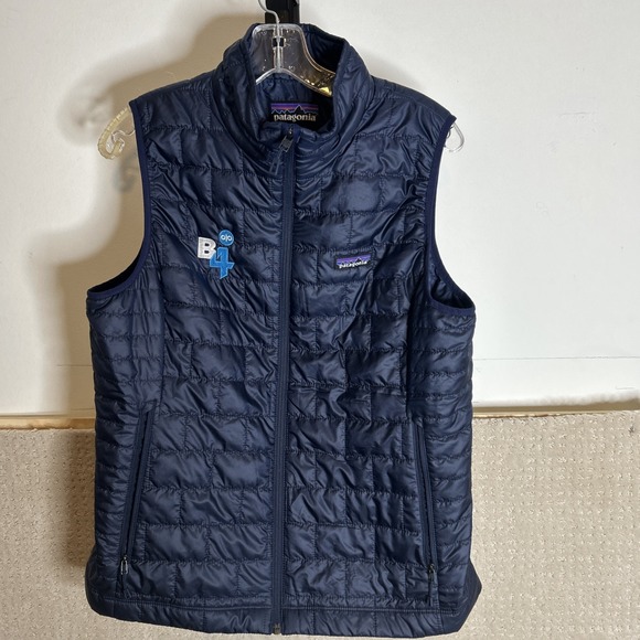 Patagonia Jackets & Blazers - Patagonia Nano Puff Vest Full Zip 84247 Women's Large Embroidered Logo